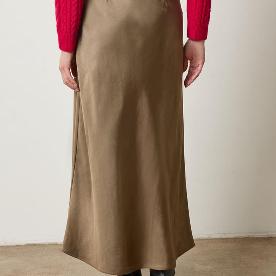 Satin Bias Maxi Skirt Womens Skirt Parsley A2