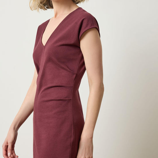Side Tuck Maxi Dress Womens Dress Mulberry A3