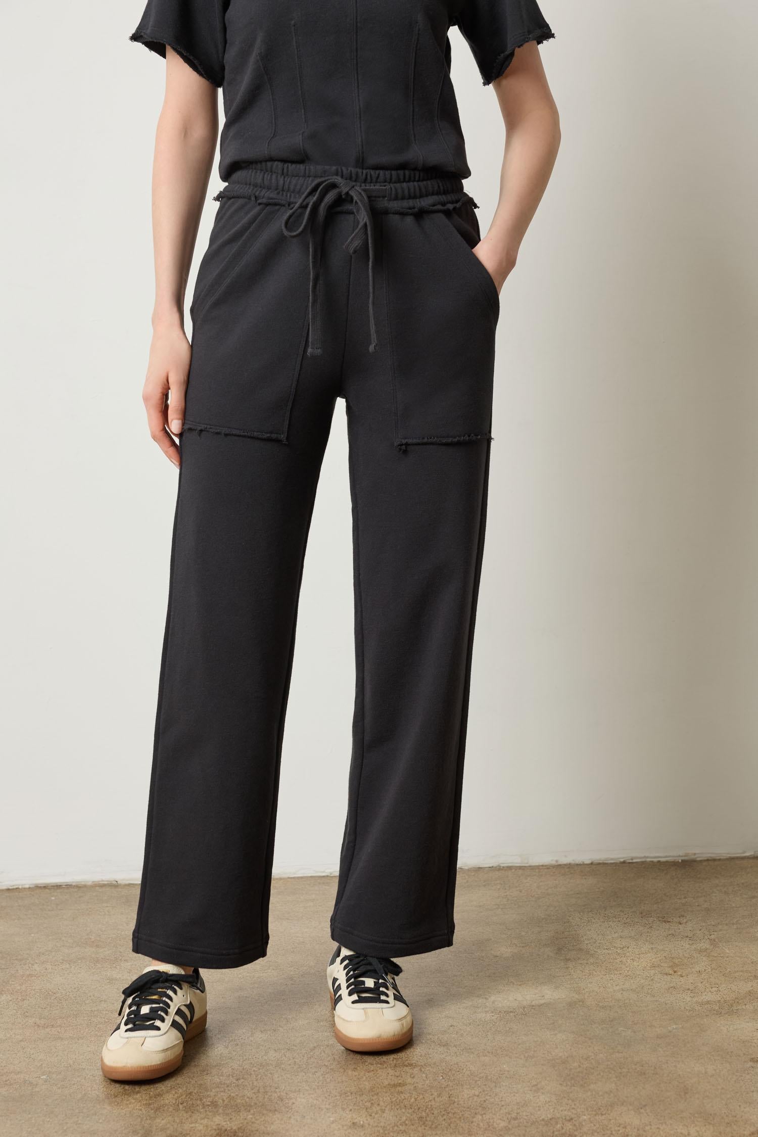 Terry Pant Womens Pant Black A1