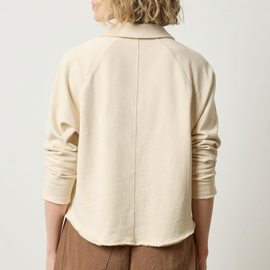 Shirttail Polo Womens Top Muslin A2