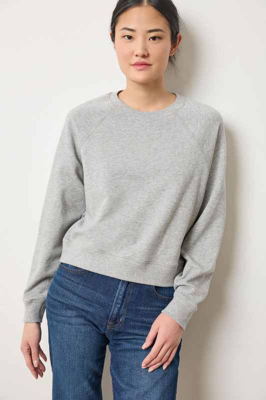 Raglan Sweatshirt in color Heather Grey Image A1