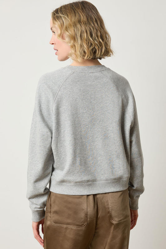 Raglan Sweatshirt in color Heather Grey Image A6