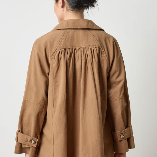 Collared Twill Jacket in color Pecan Image A2