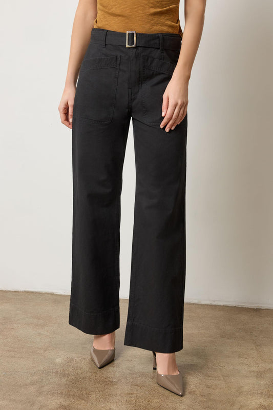 Slant Pocket Twill Pant in color Black Image A1