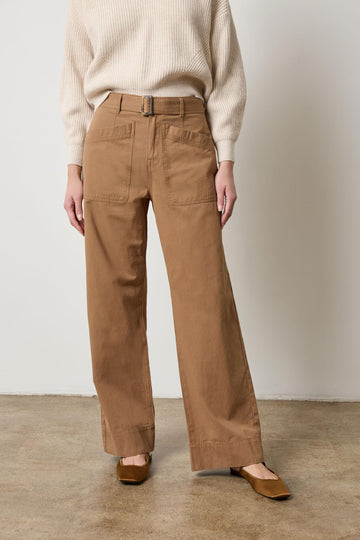 Slant Pocket Twill Pant in color Pecan Image A1