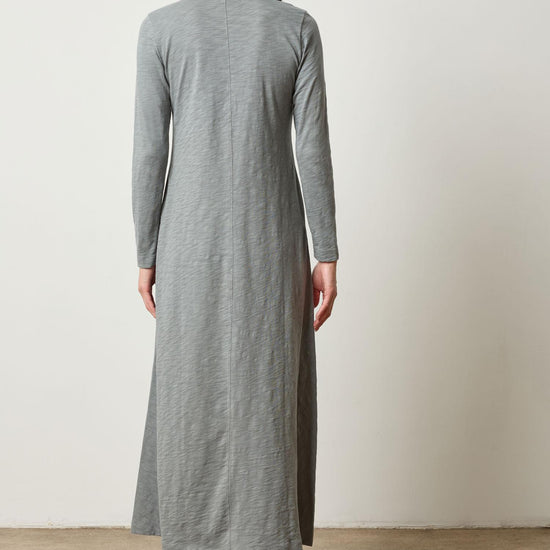 cotton long sleeve maxi dress V-Neck Maxi Dress – Lilla P