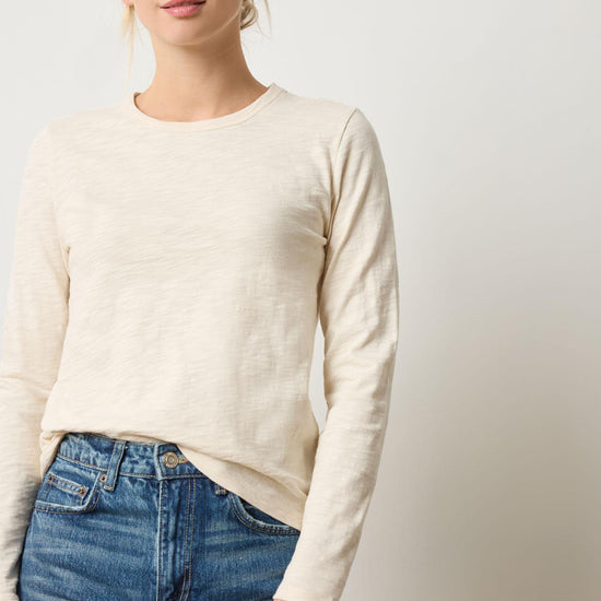 Long Sleeve Crewneck Womens Top Stone A1
