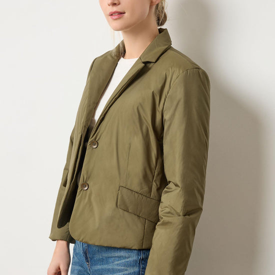 Padded Blazer in color Evergreen Image A1