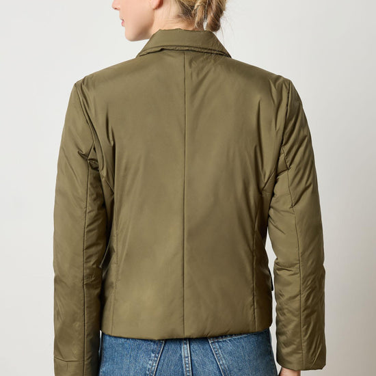 Padded Blazer in color Evergreen Image A2