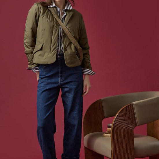 Padded Blazer in color Evergreen Image C0