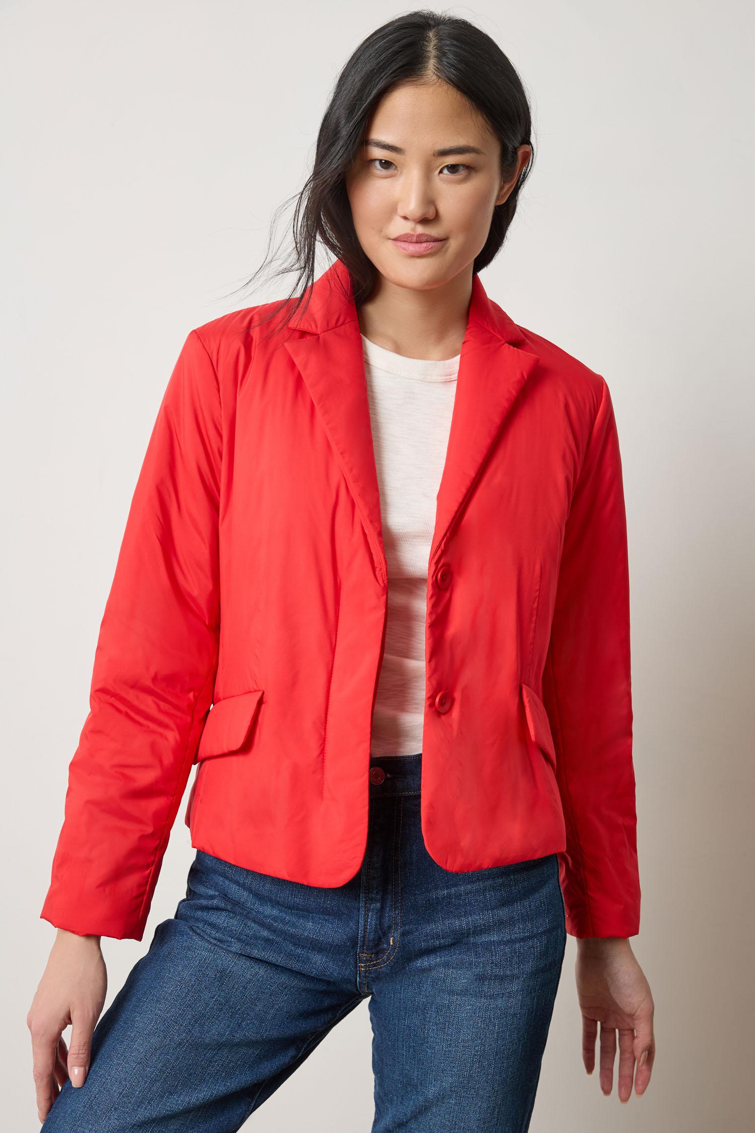 Padded Blazer in color Ruby Image A1