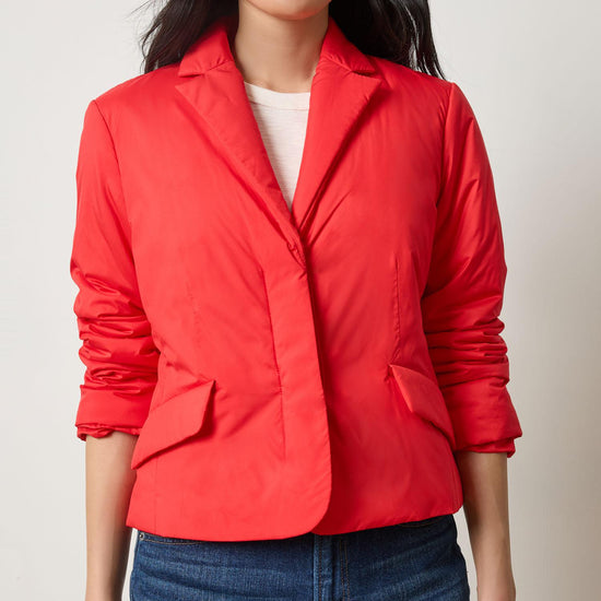 Padded Blazer in color Ruby Image A3