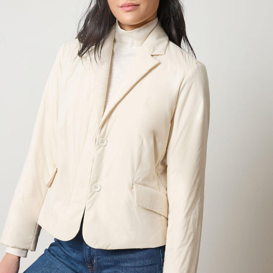 Padded Blazer in color Talc Image A1