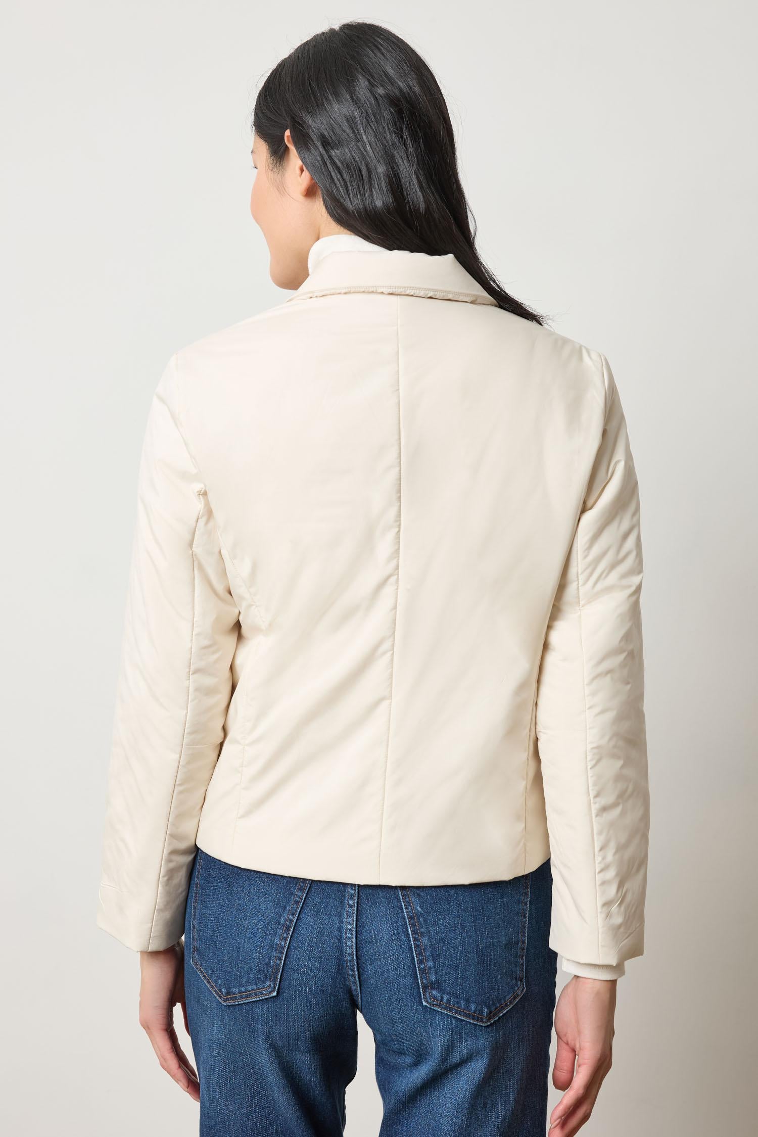 Padded Blazer in color Talc Image A2
