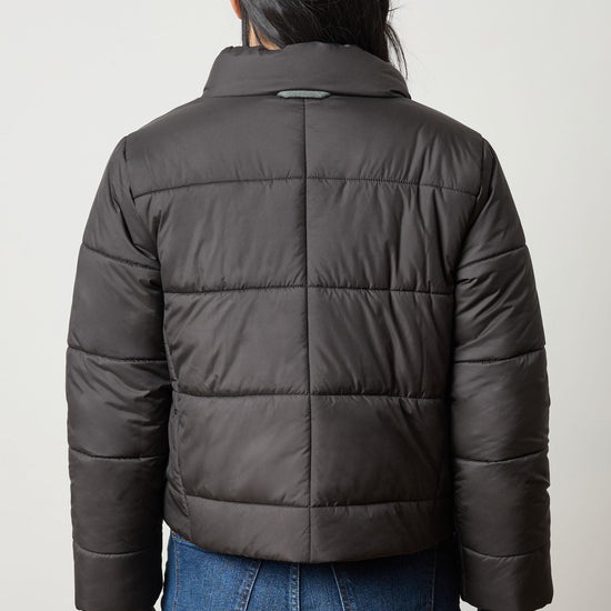 Knit Cuff Jacket in color Black Image A2