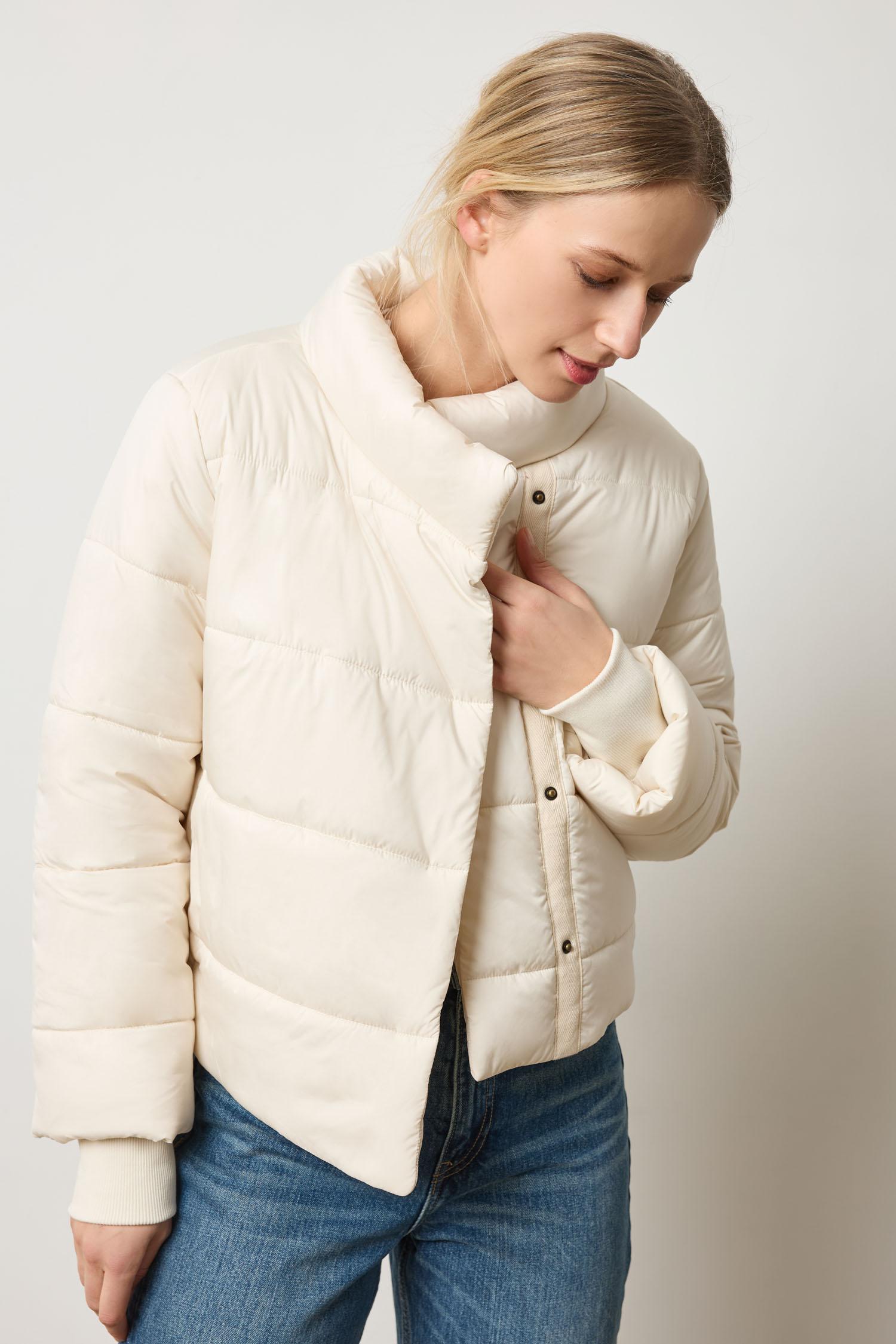 Knit Cuff Jacket in color Talc Image A1