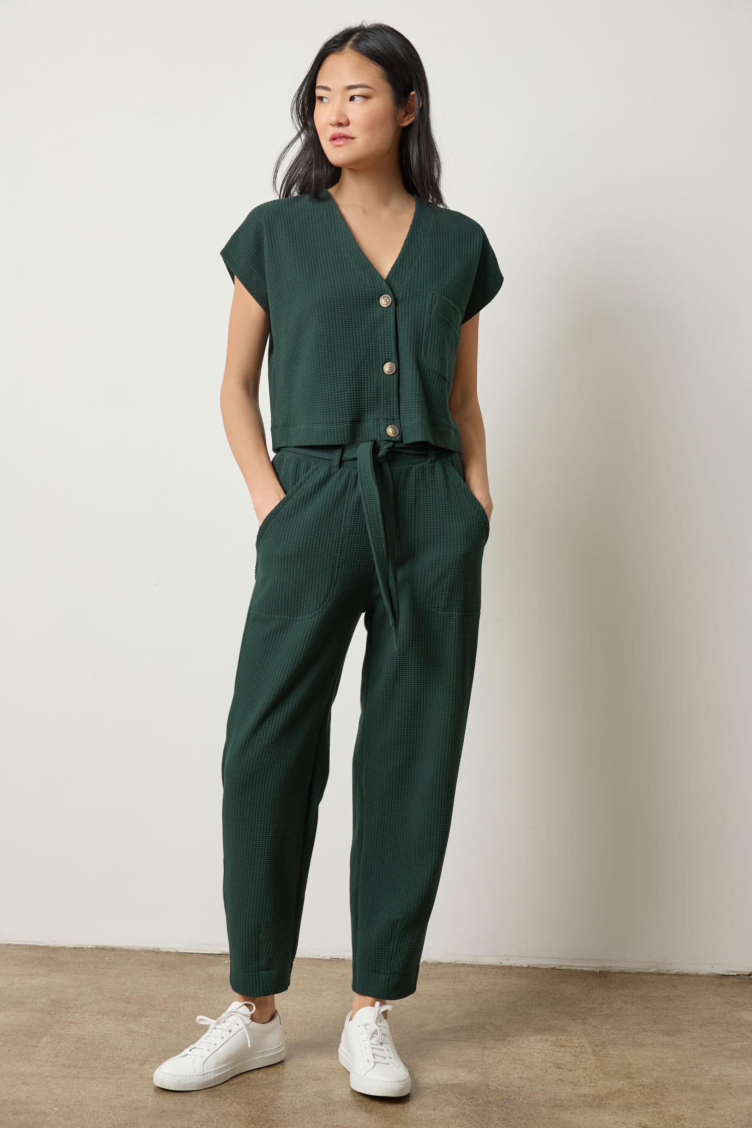 Belted Pant Womens Pant Spruce A0