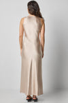 Satin Bias Maxi Dress Womens Dress Angora A2
