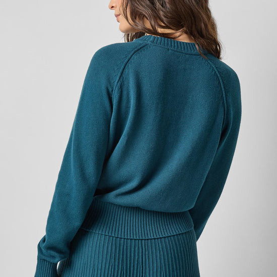 Raglan Sleeve Pullover in color Deep Sea Image A2
