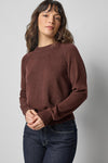 Raglan Sleeve Pullover Womens Sweater Java A1