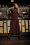 Flared Knit Skirt Womens Skirt Java C0