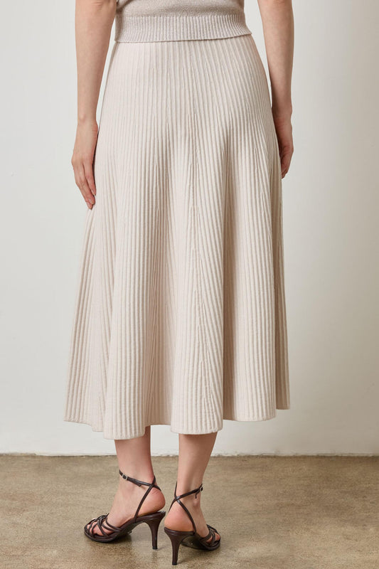 Flared Knit Skirt Womens Skirt Mist A2