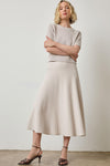 Flared Knit Skirt Womens Skirt Mist A4