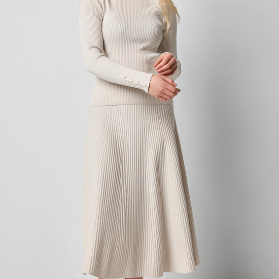 Slim Rib Turtleneck in color Mist Image A0