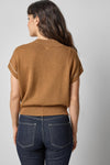 V-Neck Wedge Sweater Womens Sweater Cork A2