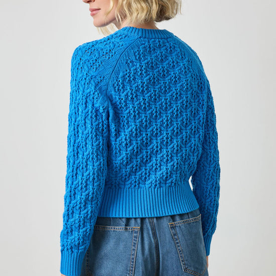 Easy Sleeve Raglan Sweater in color Dutch Blue Image A2