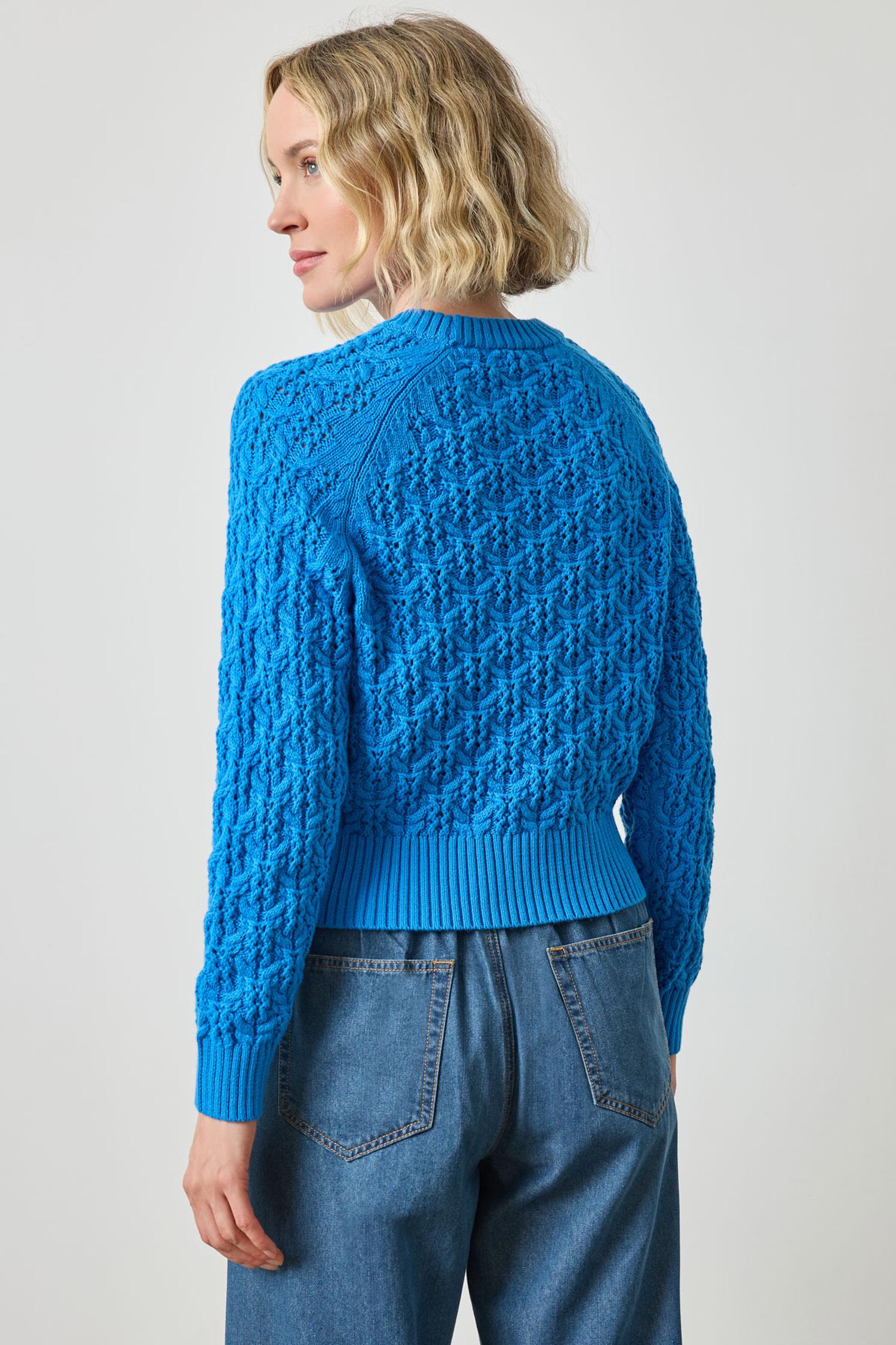 Easy Sleeve Raglan Sweater in color Dutch Blue Image A2