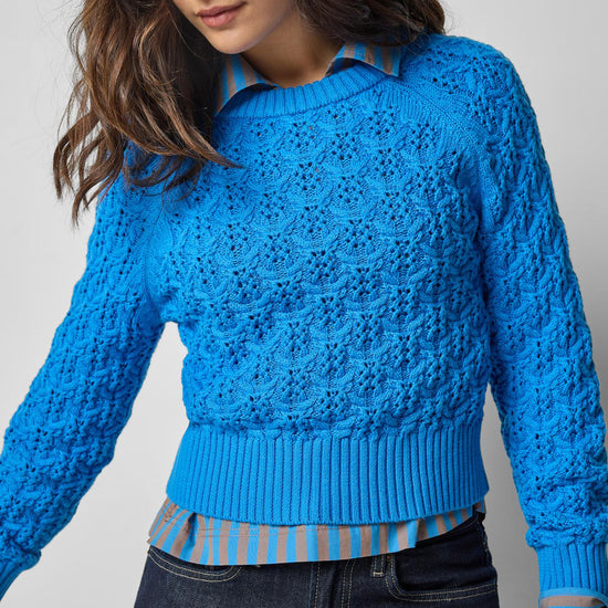 Easy Sleeve Raglan Sweater in color Dutch Blue Image A3