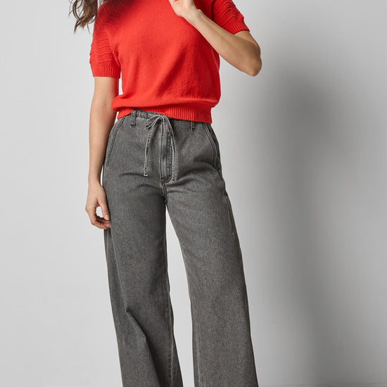 Textured Sleeve Sweater in color Fiesta Image A0