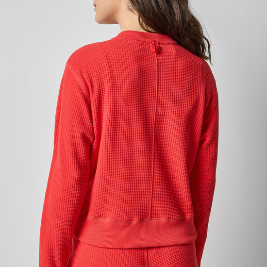 Bomber Zip Cardigan in color Fiesta Image A2