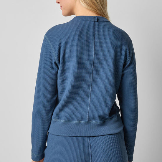 Bomber Zip Cardigan in color Ink Image A2