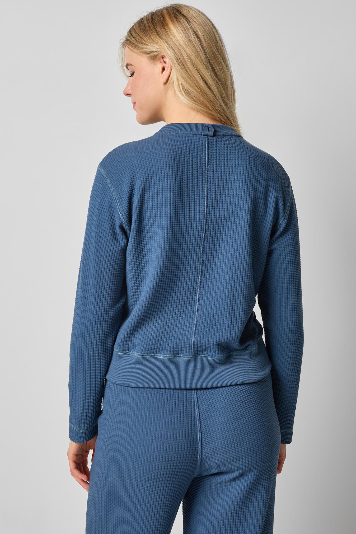 Bomber Zip Cardigan in color Ink Image A2