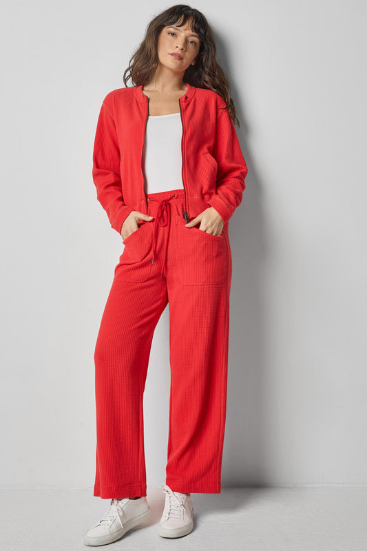 Patch Pocket Straight Leg Pant in color Fiesta Image A0