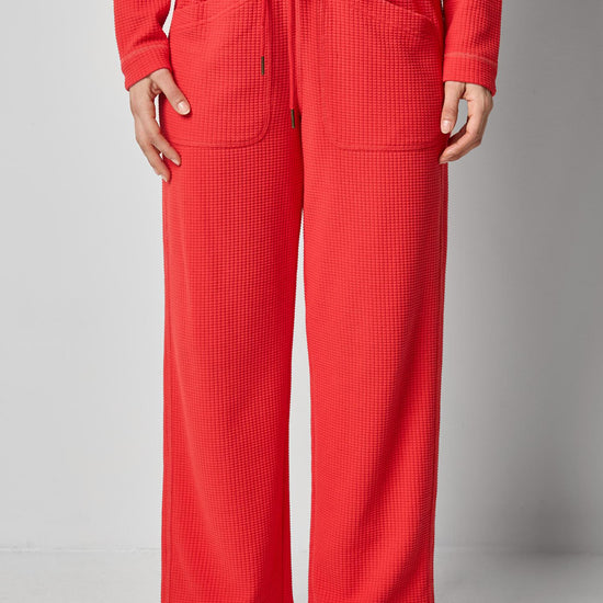 Patch Pocket Straight Leg Pant in color Fiesta Image A3