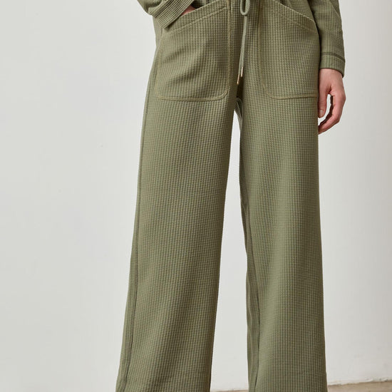 Patch Pocket Straight Leg Pant in color Matcha Image A1