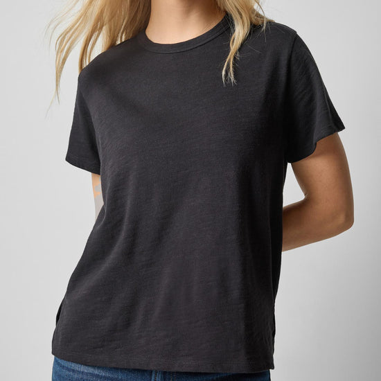 Relaxed Boyfriend Tee in color Black Image A1