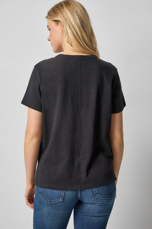 Relaxed Boyfriend Tee in color Black Image A2