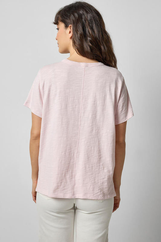 Relaxed Boyfriend Tee in color Petal Image A2