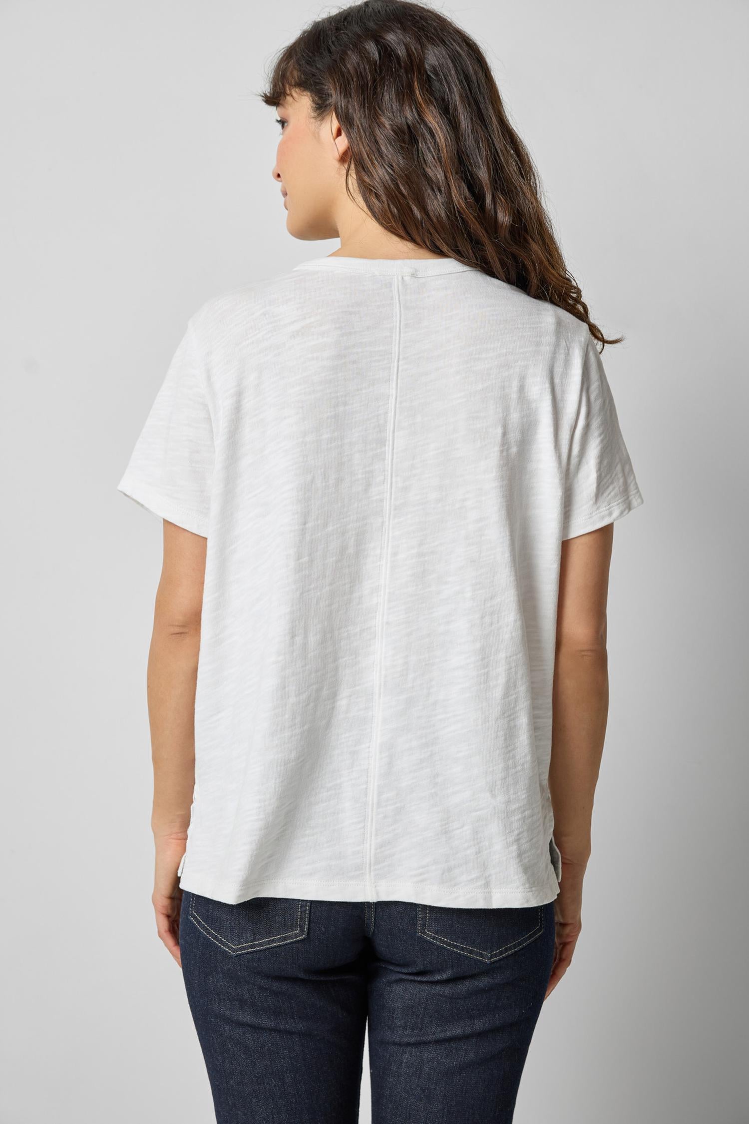 Relaxed Boyfriend Tee in color White Image A2