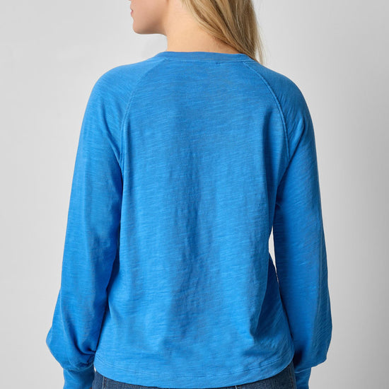 Full Sleeve Henley in color Lapis Image A2