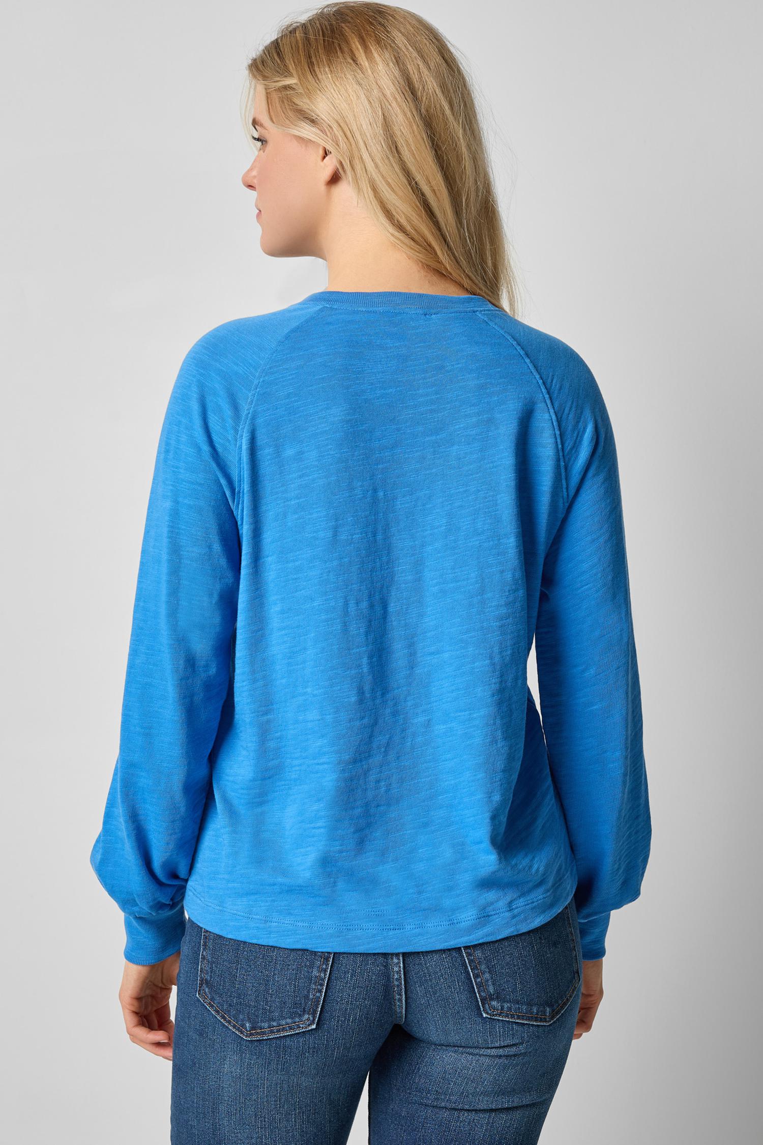 Full Sleeve Henley in color Lapis Image A2