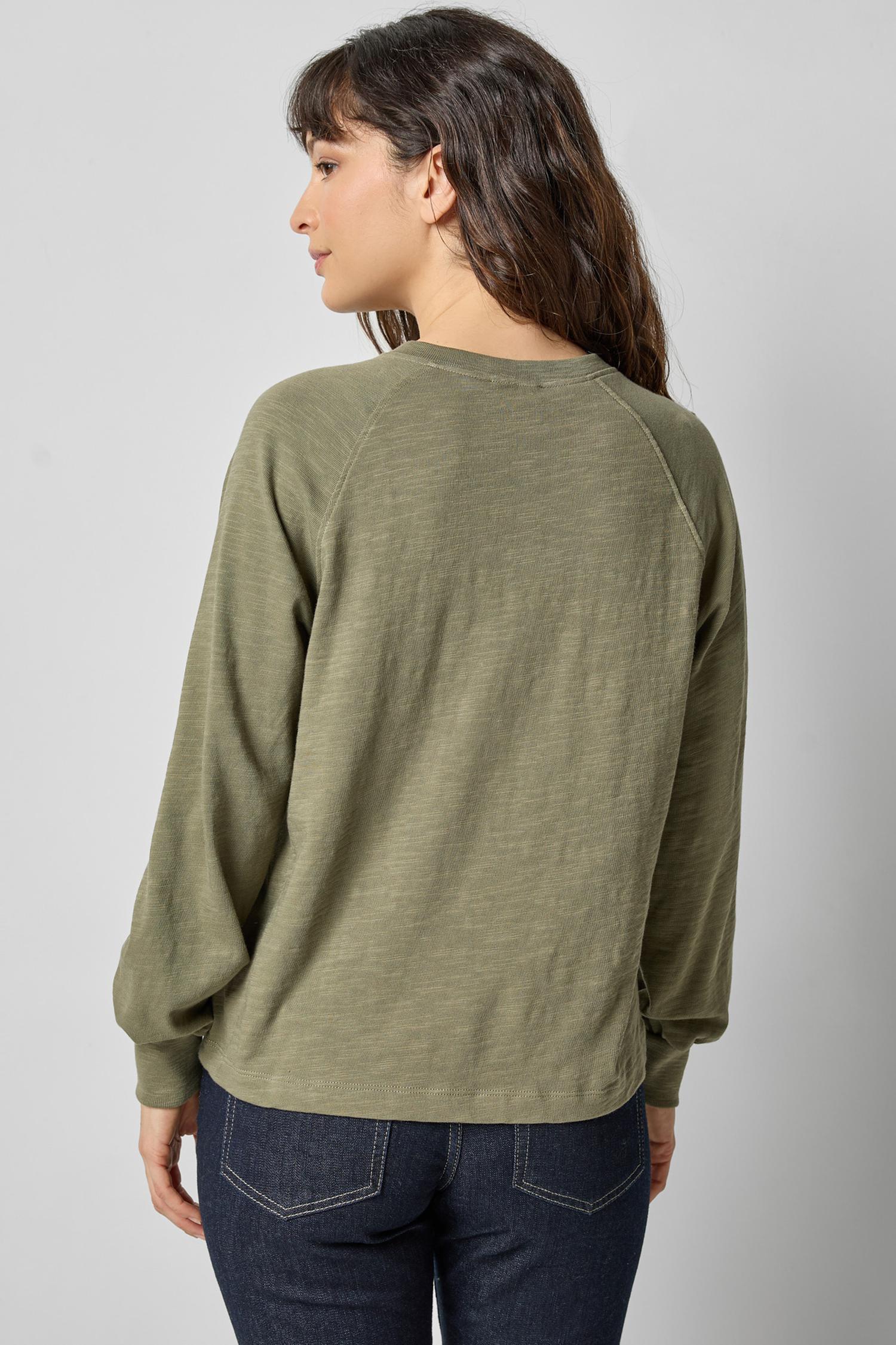 Full Sleeve Henley in color Matcha Image A2