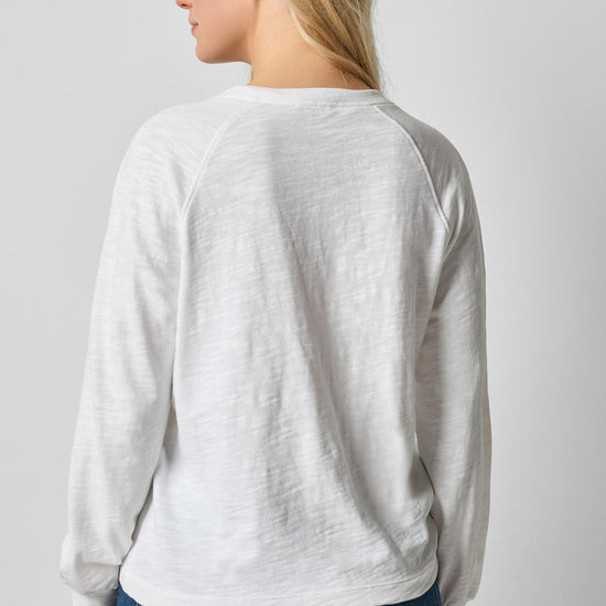 Full Sleeve Henley in color White Image A2