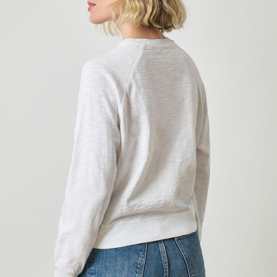 Raglan Sleeve Graphic Tee in color White Graphic Image A2