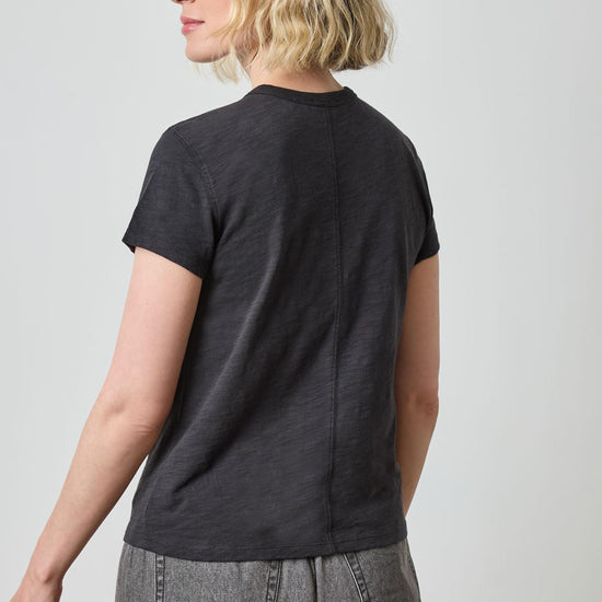 Short Sleeve Graphic Tee in color Black Graphic Image A2