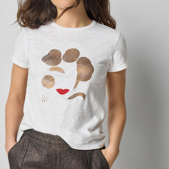 Short Sleeve Graphic Tee in color White Graphic Image A1